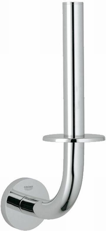 GROHE Essentials Reserve toiletrolhouder rond wand 1x stang 1-gats metaal chroom