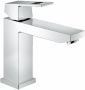 GROHE Eurocube Wastafelmengkraan M-size eengreeps 1-gats cartouche keramisch 201mm hoogte glad 133mm uitloop vast chroom - Thumbnail 1