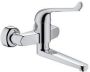 GROHE Euroeco Special Wastafelmengkraan wand eengreeps 2 gats 141mm hoogte 177mm uitloop draaibaar chroom - Thumbnail 1