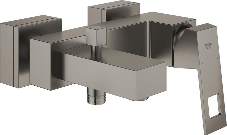 Grohe Eurocube badkraan m. omstel m. koppelingen brushed hard graphite 23140AL0
