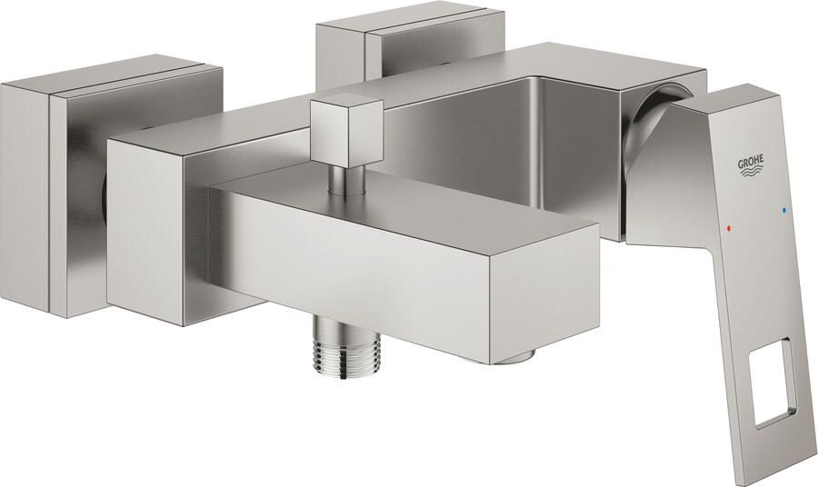 GROHE Eurocube badmengkraan 15 cm met omstelling geborsteld hard graphite