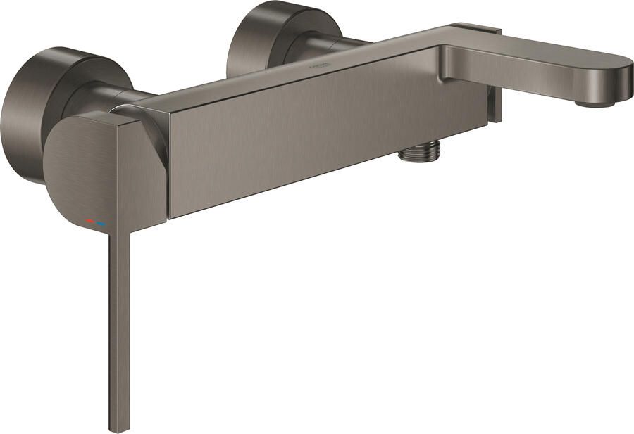 Grohe Plus badkraan m. omstel m. koppelingen brushed hard graphite 33553AL3