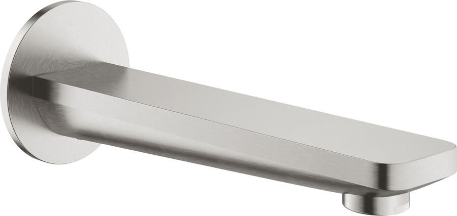 Grohe Lineare baduitloop wandmontage sprong 17cm supersteel 13383DC1