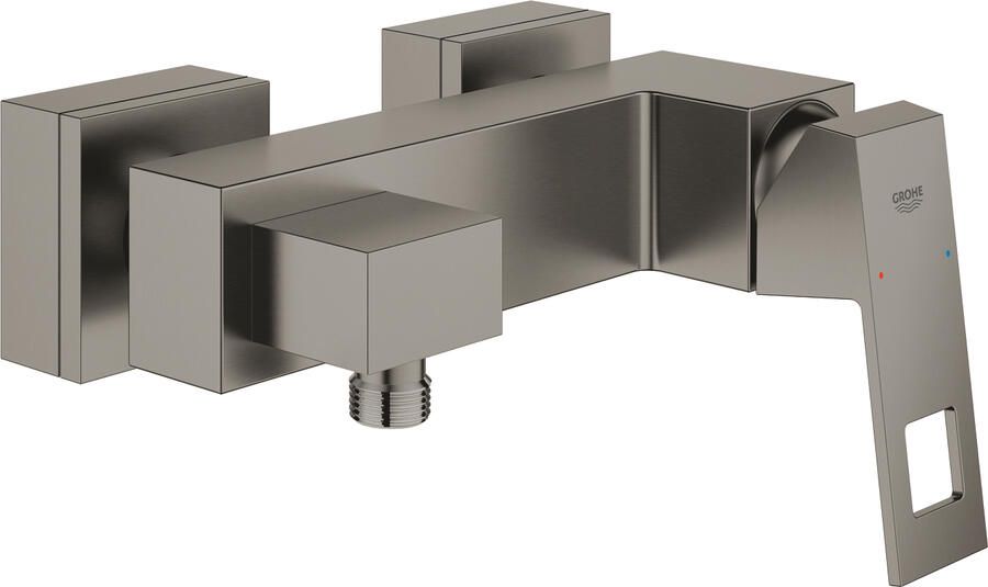 Grohe Eurocube douchekraan zonder omstel m. koppelingen HOH=15cm brushed hard graphite 23145AL0