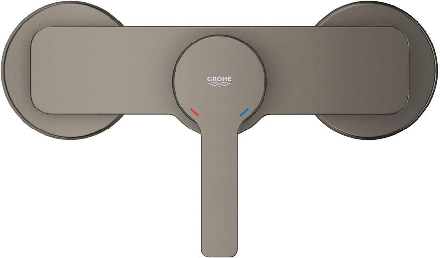 Grohe Lineare New douchekraan zonder omstel m. koppelingen HOH=15cm brushed hard graphite 33865AL1