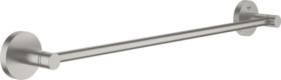 GROHE Essentials Handdoekhouder rond wand 1x stang 2 gats 450mm functioneel supersteel