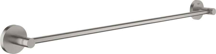 GROHE Essentials Handdoekhouder rond wand 1x stang 2-gats 600mm functioneel supersteel