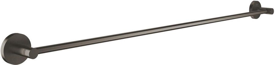 GROHE Essentials Handdoekhouder rond wand 1x stang 2 gats 800mm functioneel hard graphite geborsteld