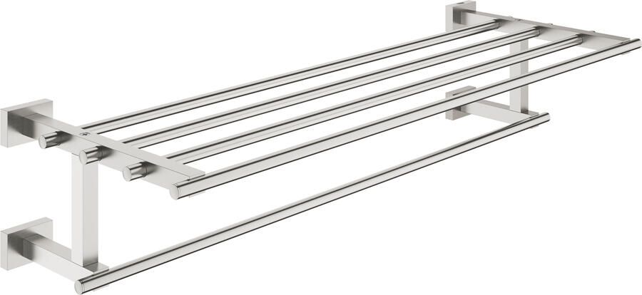 Grohe Essentials Cube handdoekrek m. plateau 60cm multi supersteel 40512DC1