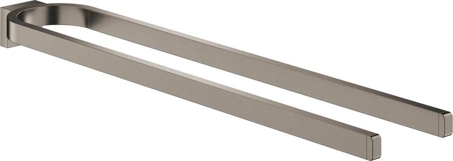 Grohe Selection Handdoekhouder 36cm dubbel niet draaibaar brushed hard graphite 41059al0