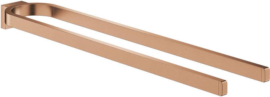 GROHE Selection Handdoekhouder dubbel 2x arm 400mm vast metaal warm sunset geborsteld