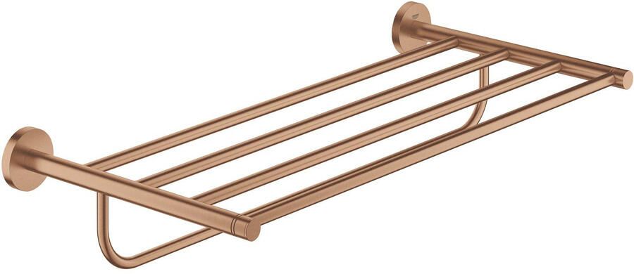 GROHE Essentials Handdoekrek rond wand 1x etage 2-gats 550mm functioneel warm sunset geborsteld