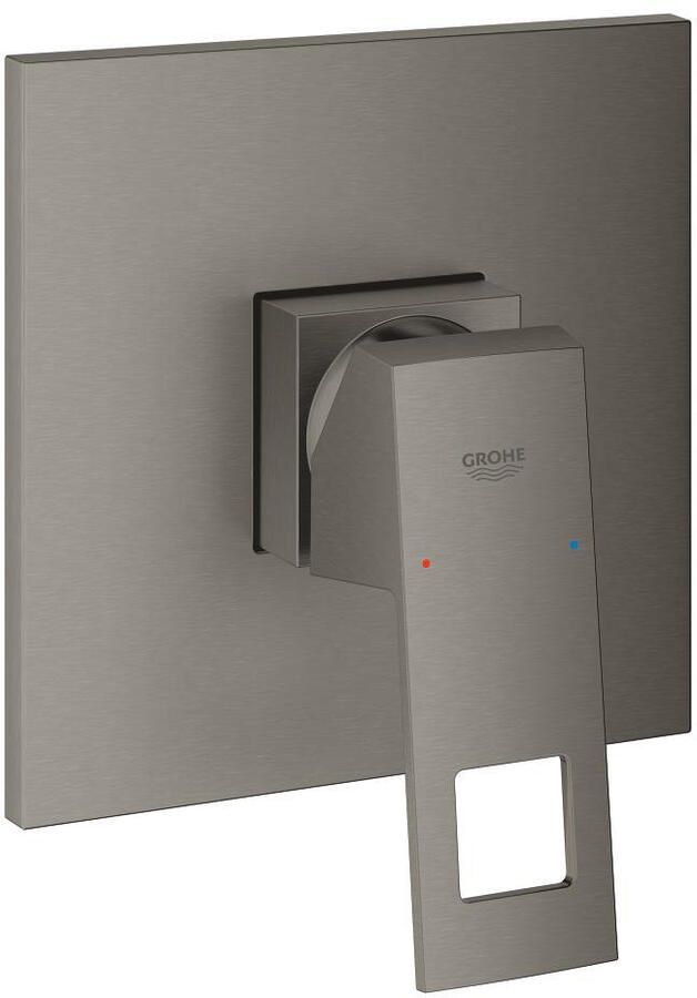 Grohe Eurocube Inbouwthermostaat 1 knop zonder omstel brushed hard graphite 24061AL0