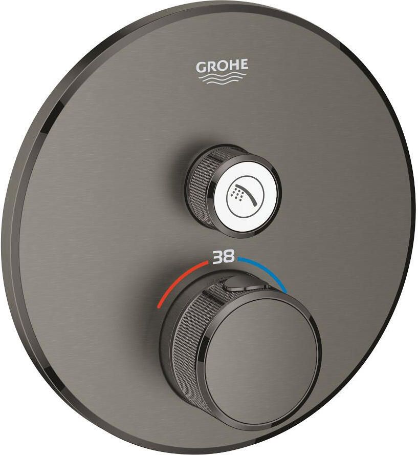Grohe Grohtherm smartcontrol inbouw douchekraan thermostatisch hard graphite geborsteld 29118AL0