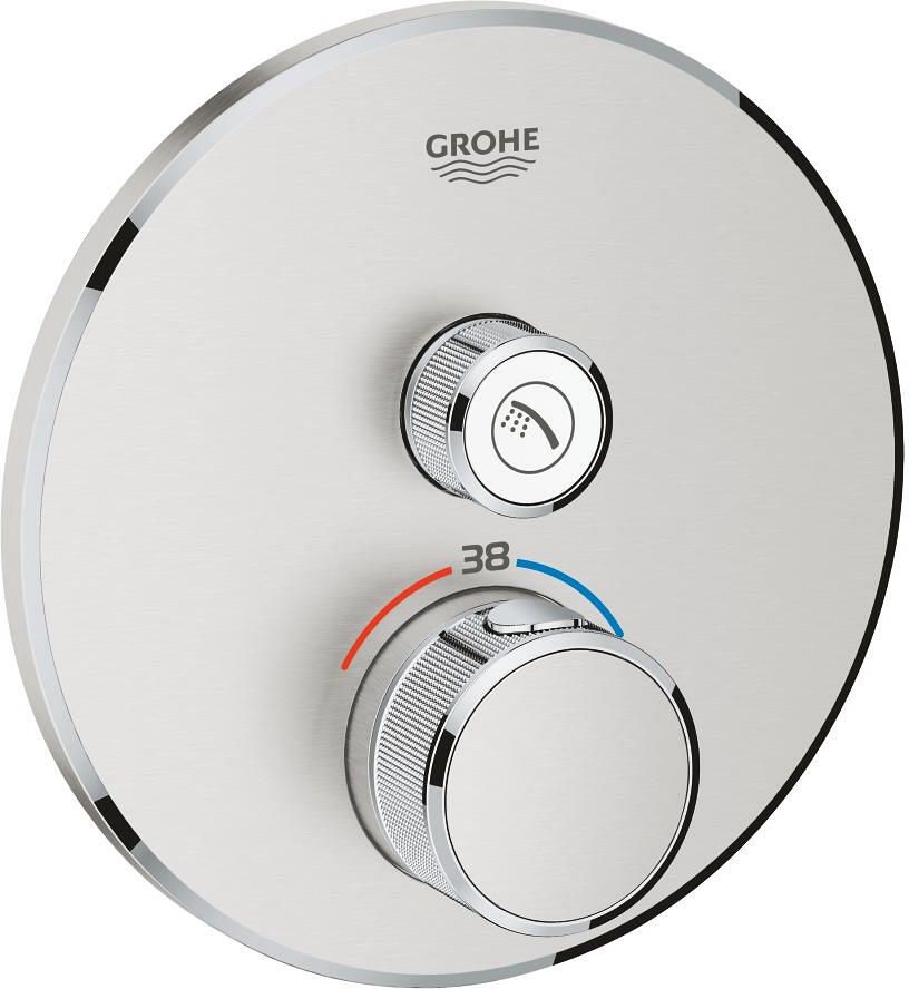 Grohe Grohtherm smartcontrol inbouw douchekraan thermostatisch supersteel 29118dc0