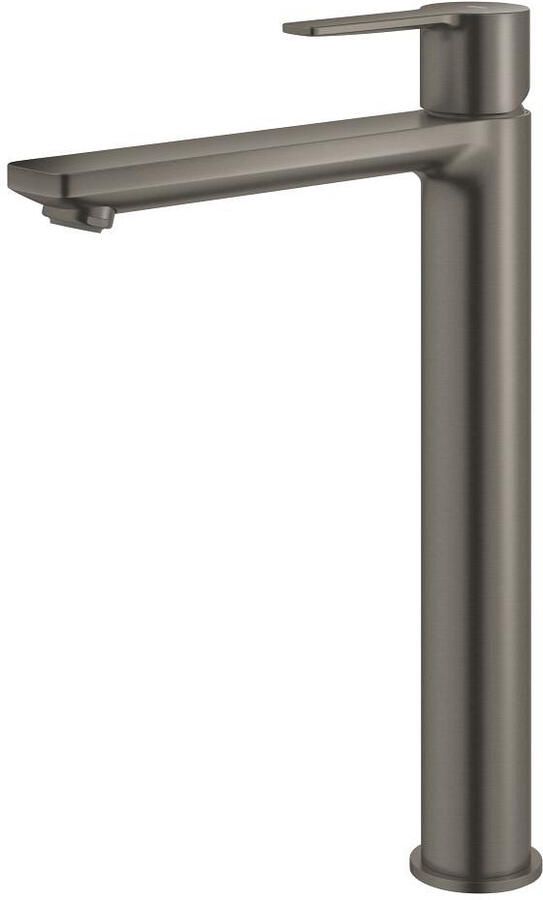 GROHE Lineare eengreeps wastafelmengkraan XL size voor vrijstaande wastafels geborsteld hard graphite