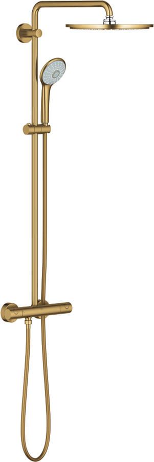 GROHE Euphoria systeem 310 Douchethermostaat met douchesysteem wand tweegreeps 2-gats 150mm hart cool sunrise geborsteld