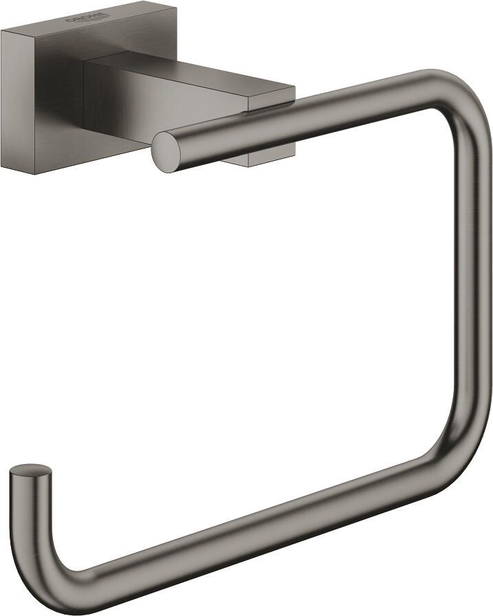 GROHE Essentials Cube Closetrolhouder zonder deksel wand metaal hard graphite geborsteld 40507AL1
