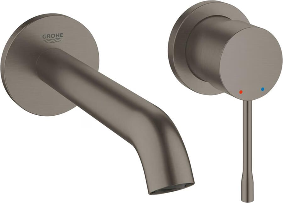 GROHE Essence New inbouwmengkraan afbouwdeel M-size 183mm uitloop hard graphite geborsteld 19408AL1