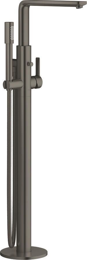 Grohe Lineare afbouwdeel v. vrijstaande badkraan vloermontage m. omstel m. sena handdouche en doucheslang 125cm brushed hard graphite 23792AL1