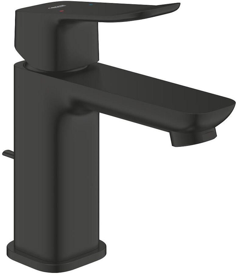 Grohe Dice Wastafelmengkraan s-size opbouw trekwaste mat zwart 1018562430