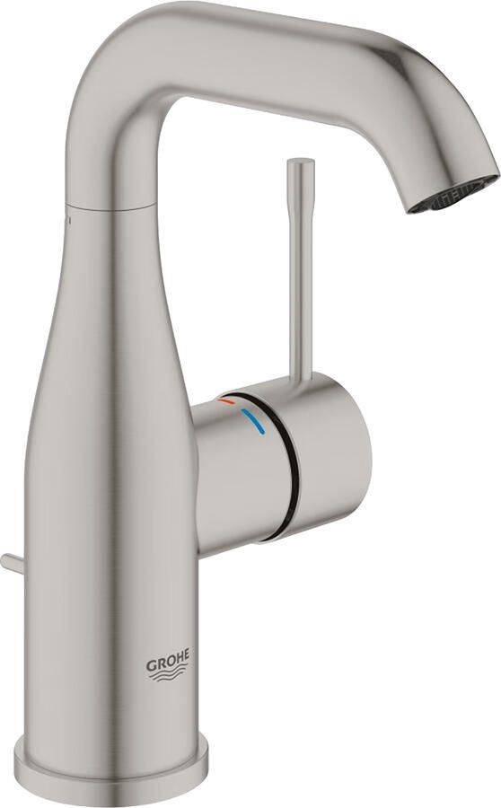 Grohe Wastafelmengkraan Essence New M-Size Met Waste Supersteel Infinity