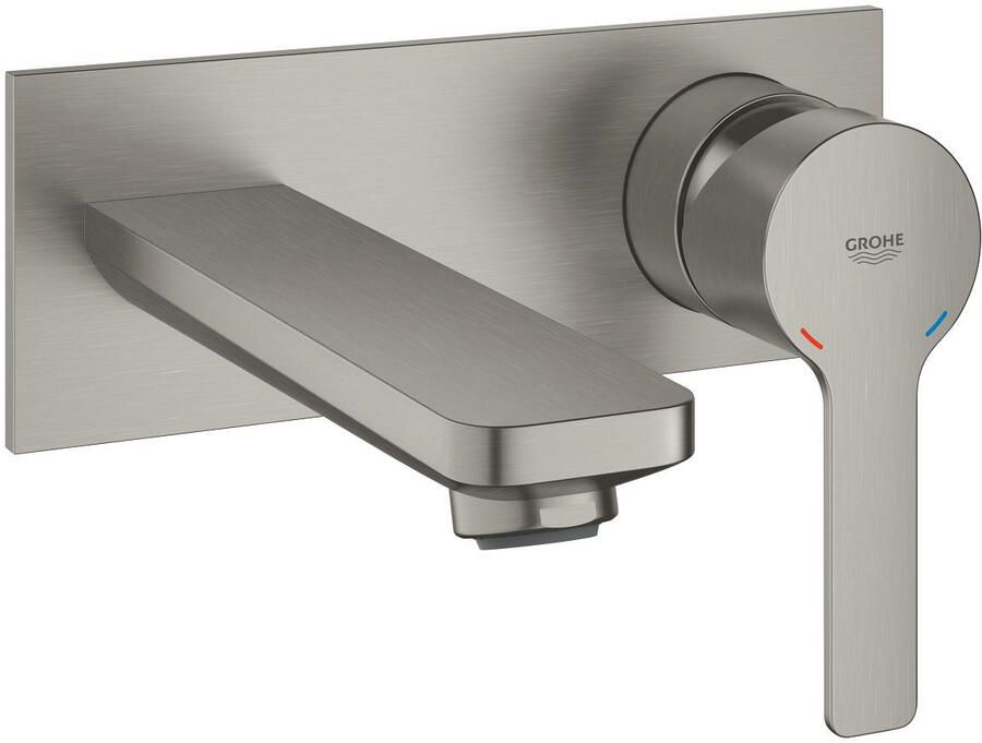 Grohe Lineare New waterbesparende afbouwdeel voor inbouw wandkraan M-size met uitloop 14.9cm supersteel 19409DC1