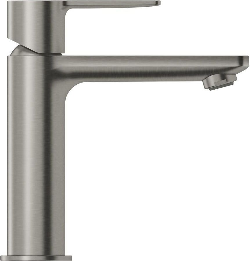 GROHE Lineare New Wastafelmengkraan S size PO waste eengreeps 1 gats 180mm hoogte 128mm uitloop vast supersteel
