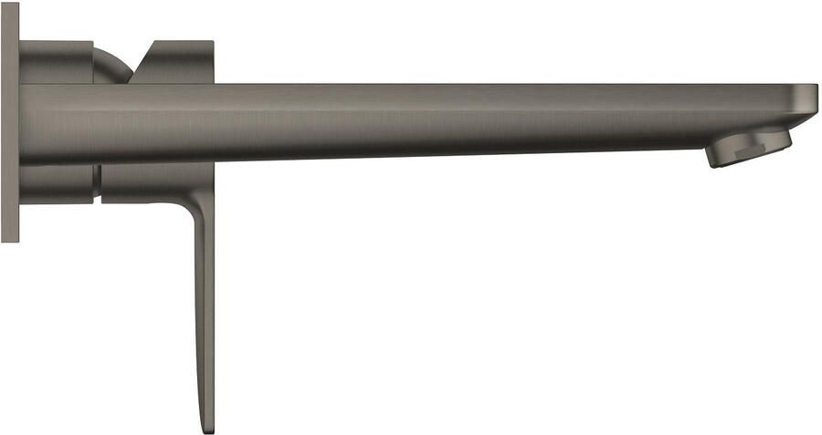 Grohe Lineare waterbesparende afbouwdeel inbouw wandkraan l-size met uitloop 20.7cm brushed hard graphite 23444AL1