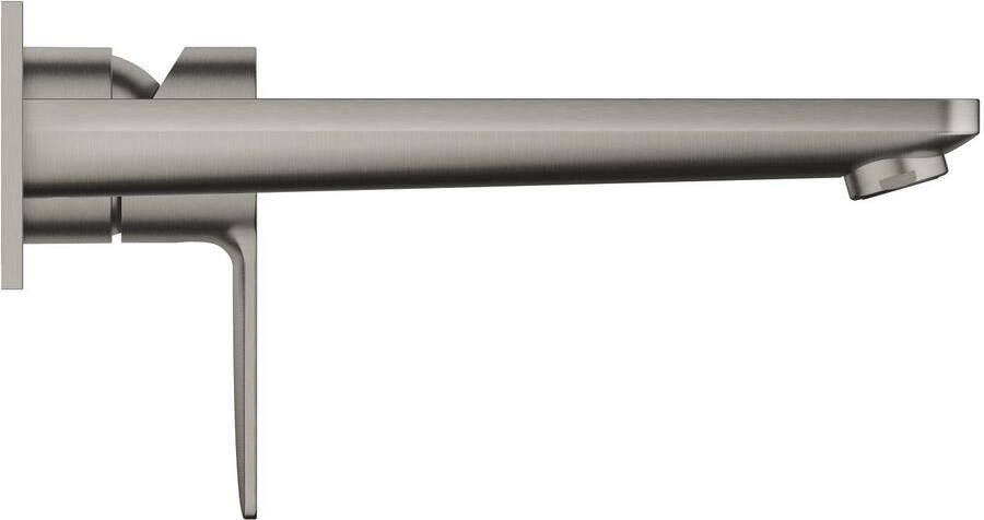 GROHE Lineare New Inbouwmengkraan afbouwdeel L-size wand eengreeps 2-gats G1 2" 207mm voorsprong uitloop vast supersteel