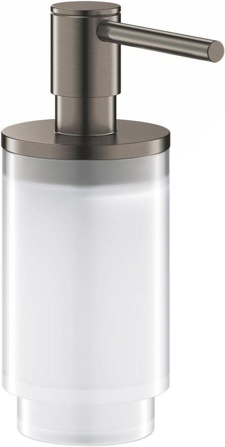 GROHE Selection Zeepdispenser 120ml vulhoeveelheid glas metaal hard graphite geborsteld (past in houder 41 027)