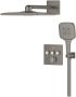 Grohe Smartcontrol Thermostatisch Inbouw Douchekraan Shower-Set Vierkant Hard Graphite Geborsteld - Thumbnail 1