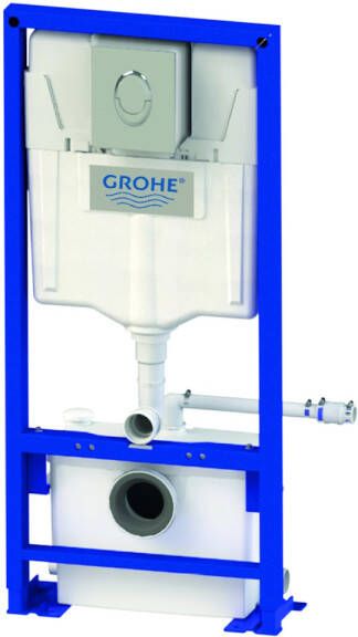 Grohe Inbouwreservoir Sanibroyeur Saniwall Pro Fecaliënvermaler Bedieningspaneel Chroom