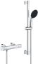 Grohe Precision Get QuickFix Doucheset thermostatische douchekraan met glijstangset 60cm ronde handdouche 1 straalsoort gladde doucheslang chroom 34856000 - Thumbnail 1