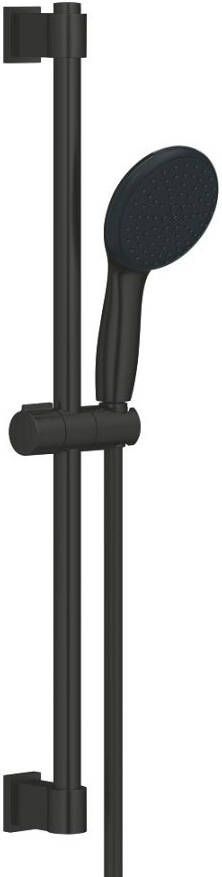 Grohe Vitalio Start 110 Glijstangset 60cm ronde handdouche 2 straalsoorten gladde doucheslang mat zwart 279482431