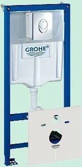 Grohe Rapid SL WC element voor voorwand of systeemwandmontage 113cm met bedieningsplaat Skate Air 38750001