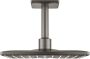 Grohe Rainshower SmartActive hoofddoucheset: hoofddouche 310 SmartActive vierkant plafondmontage m. 2 straalsoorten brushed hard graphite 26481AL0 - Thumbnail 1