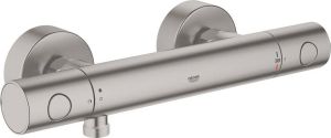 Grohe Grohtherm 1000 Cosmopolitan M douchekraan thermostatisch met koppelingen EcoJoy en volumegreep met ecobutton supersteel 34065DC2
