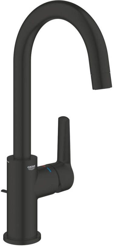 Grohe Start QuickFix Wastafelkraan l-size met waste matte black 242032432