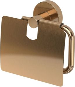 Haceka Kosmos Toiletrolhouder met Klep Geborsteld Koper 2012688