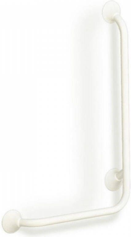 Handicare Wandbeugel Linido Aangepast Sanitair 90° 56x113 cm Staal Wit