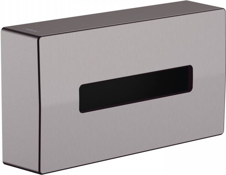 Hansgrohe Addstoris tissuebox voor makeup doekjes brushed black chroom 41774340
