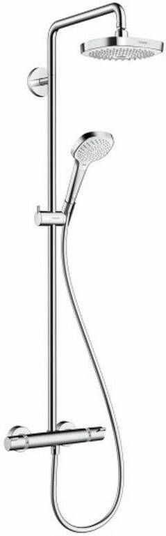 Hansgrohe Croma Select E Regendoucheset hoofddouche 18cm Ecostat thermostatisch chroom 27257400