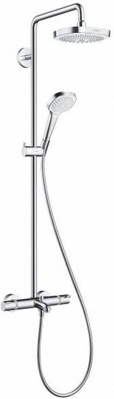 Hansgrohe Croma Select S 180 2jet Showerpipe Voor Bad Chroom-wit