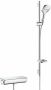 Hansgrohe Raindance Select E glijstangset 90cm met Ecostat select thermostaat handdouche 120 wit-chroom - Thumbnail 1