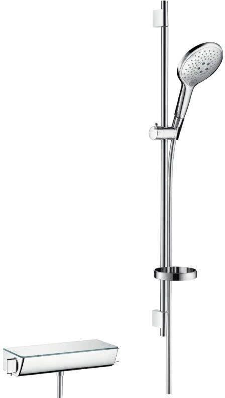 Hansgrohe Ecostat Select Thermostaat Met Raindance 150 3jet Air unica&apos;s 90 Wit-chroom