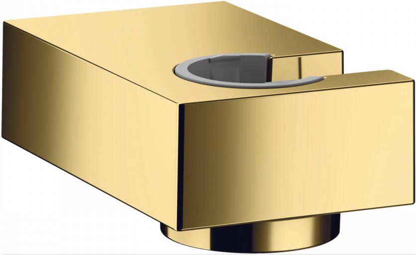 Hansgrohe Porter E wandhouder voor handdouche met vaste bevestigingspositie polished gold