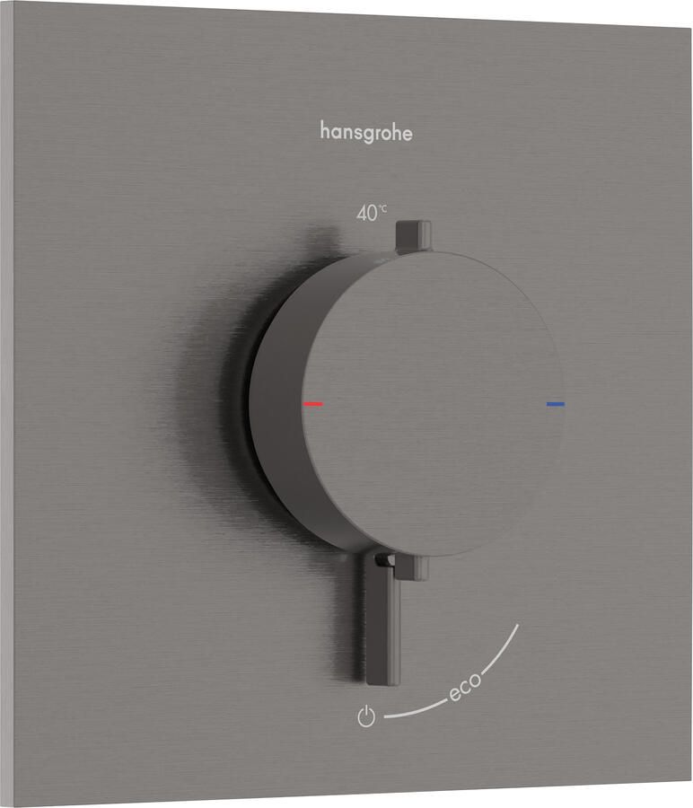 Hansgrohe Afbouwdeel Ecostat Comfort E Inbouwthermostaat Voor 1 Functie Brushed Black Chrome