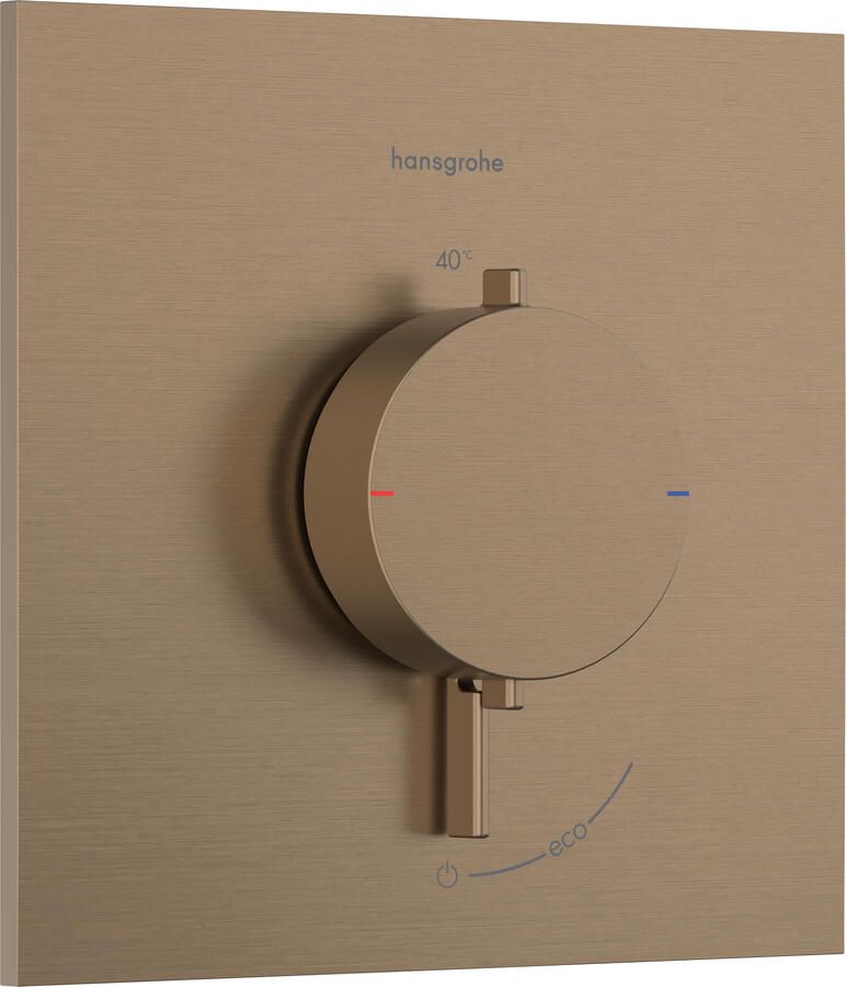 Hansgrohe Afbouwdeel Ecostat Comfort E Inbouwthermostaat Voor 1 Functie Brushed Bronze