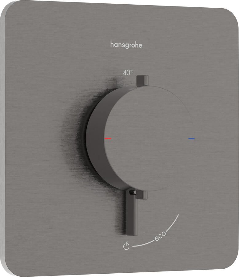 Hansgrohe Afbouwdeel Ecostat Comfort Q Inbouwthermostaat Voor 1 Functie Brushed Black Chrome